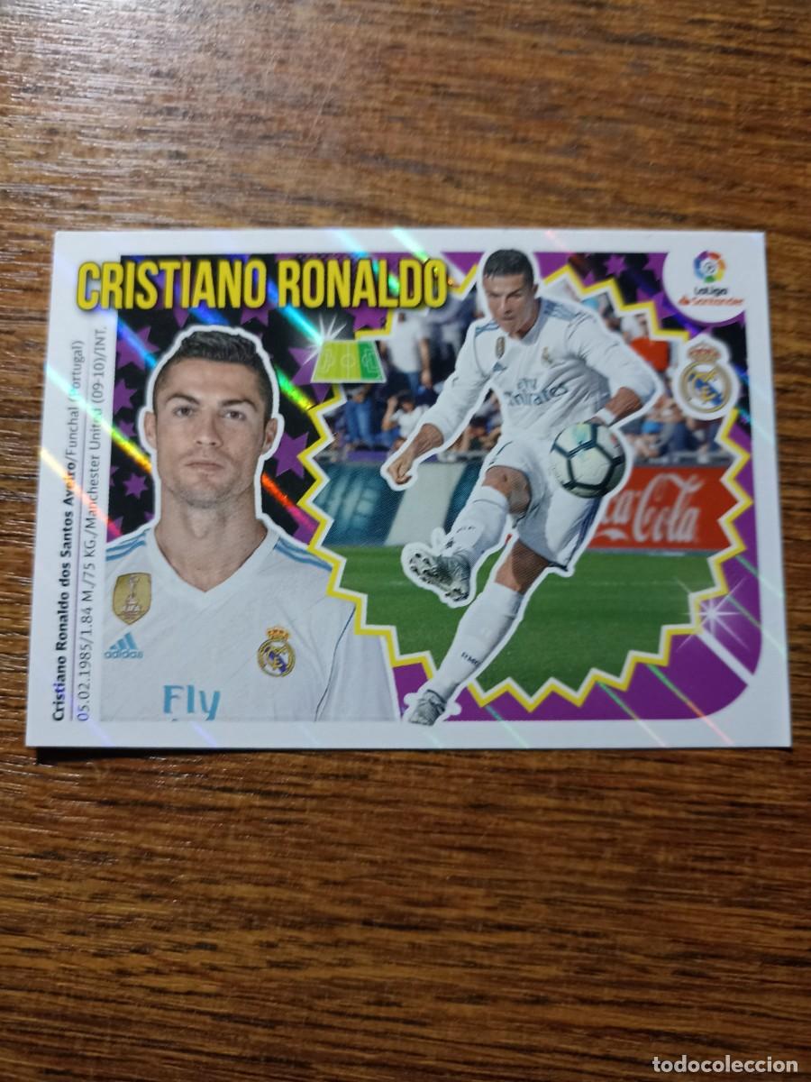 Cartes &agrave; collectionner de Football: 15 Cristiano Ronaldo Real Madrid sin pegar liga este 2018-19 18/19 2018/2019 Panini