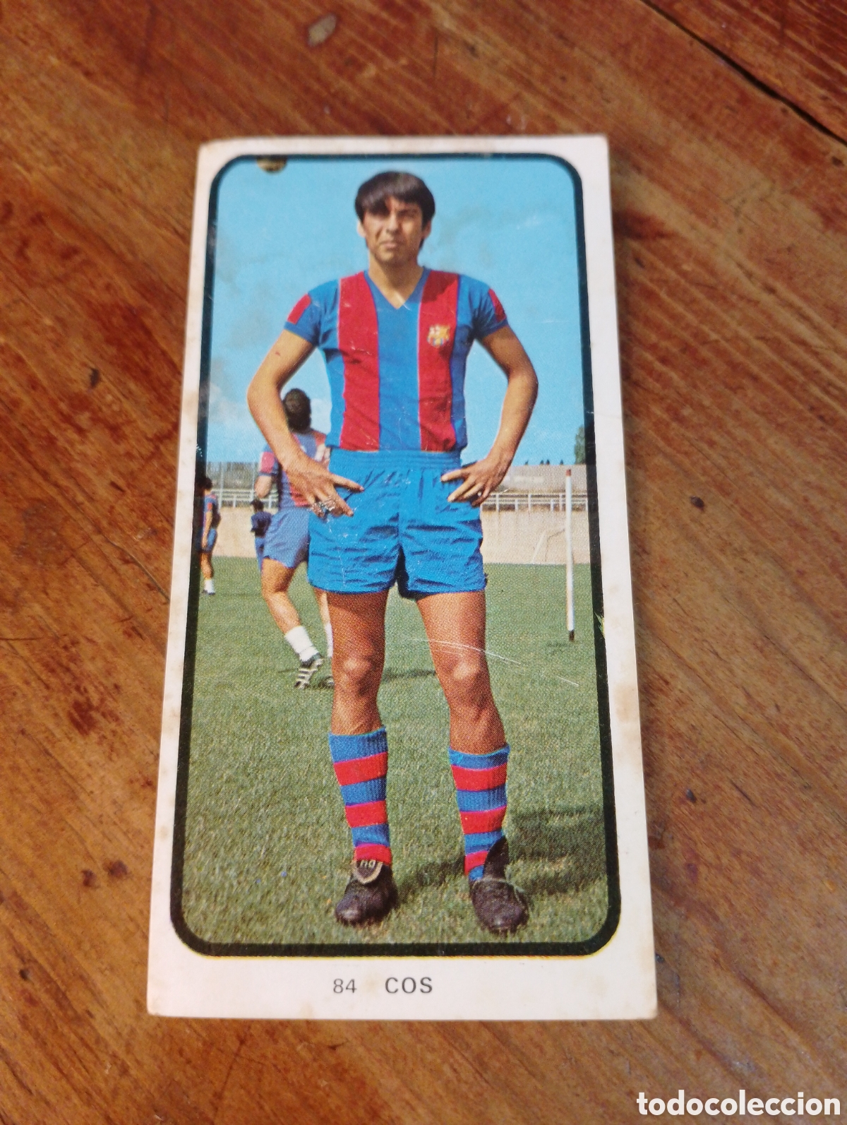 Figurine di Calcio: Antiguo cromo campeonatos nacionales de f&uacute;tbol 1973 cos 84 bar&ccedil;a sin pegar
