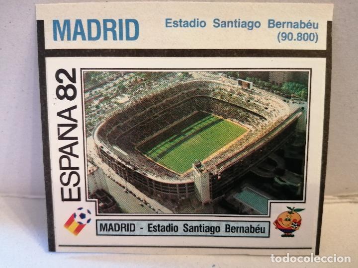 Fu&szlig;ball-Sticker: cromo futbol de panini mundial 82 estadio santiago bernabeu madrid numero 11