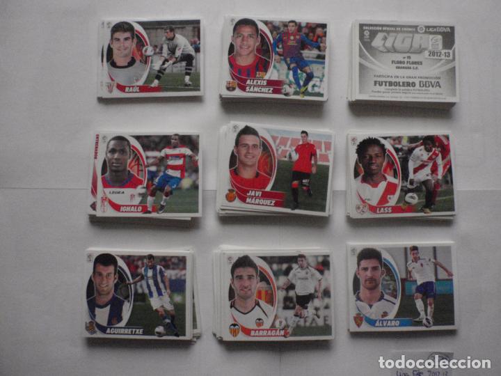 Cromos de f&uacute;tbol: Lote 231 Cromos stickers futbol SIN PEGAR Y DIFERENTES LIGA BBVA EDICIONES ESTE 2012 2013