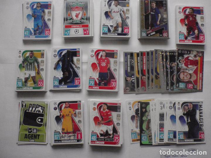 Cromos de f&uacute;tbol: LOTE 252 Cromos diferentes f&uacute;tbol UEFA CHAMPIONS LEAGUE 2021 2022 TRADING CARDS TOPPS MATCH ATTAX