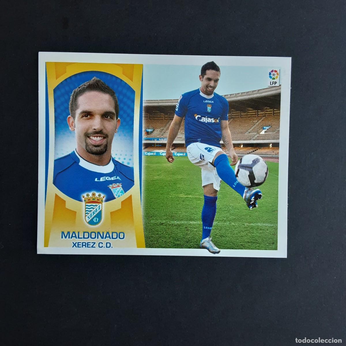 Figurine di Calcio: CROMO LIGA 2009 2010 09 10 COLECCIONES ESTE PANINI FICHAJE N&ordm;50 MALDONADO-XEREZ NUNCA PEGADO