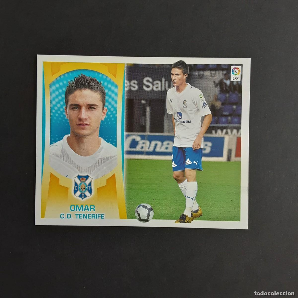 Fu&szlig;ball-Sticker: CROMO LIGA 2009 2010 09 10 COLECCIONES ESTE PANINI COLOCA N&ordm;11B OMAR-TENERIFE NUNCA PEGADO