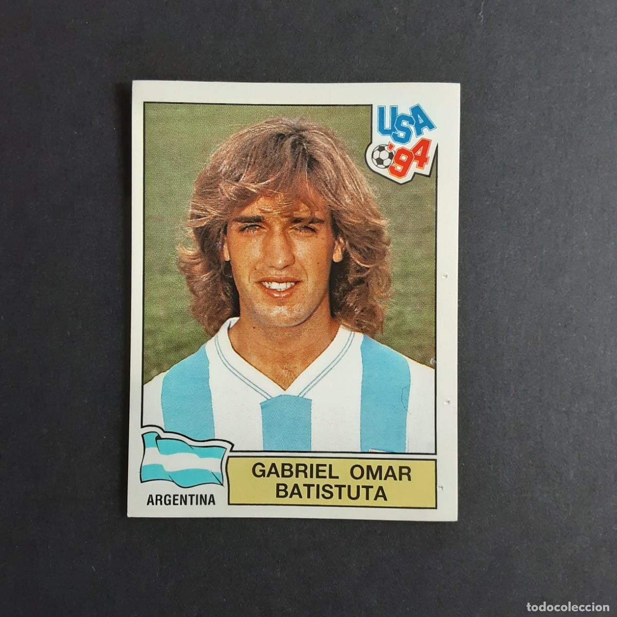 Cromos de F&uacute;tbol: CROMO FUTBOL MUNDIAL USA 94 PANINI 260.GABRIEL OMAR BATISTUTA-ARGENTINA-NUNCA PEGADO