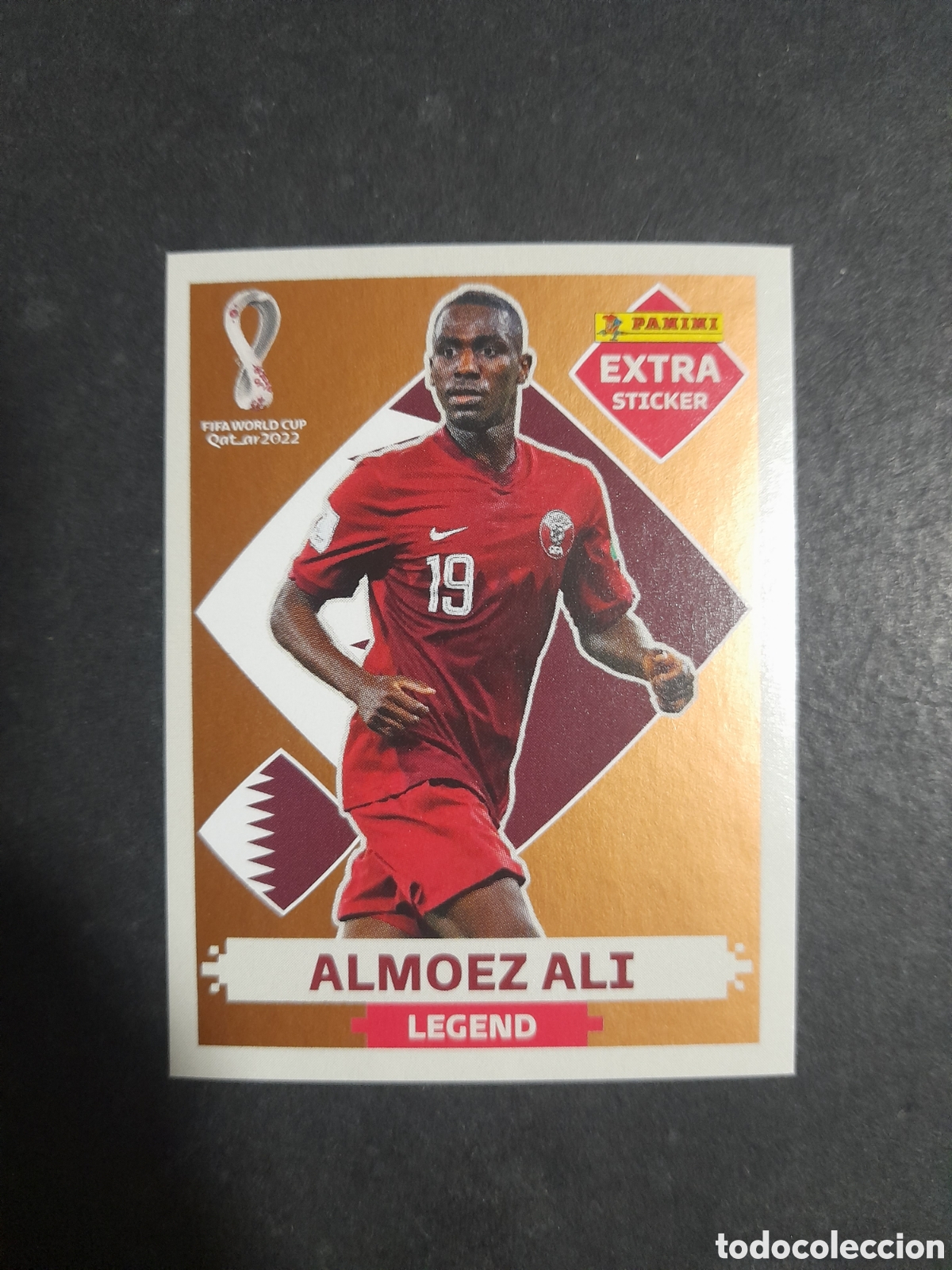 Figurine di Calcio: Mundial qatar sticker Almoez Ali Bronce