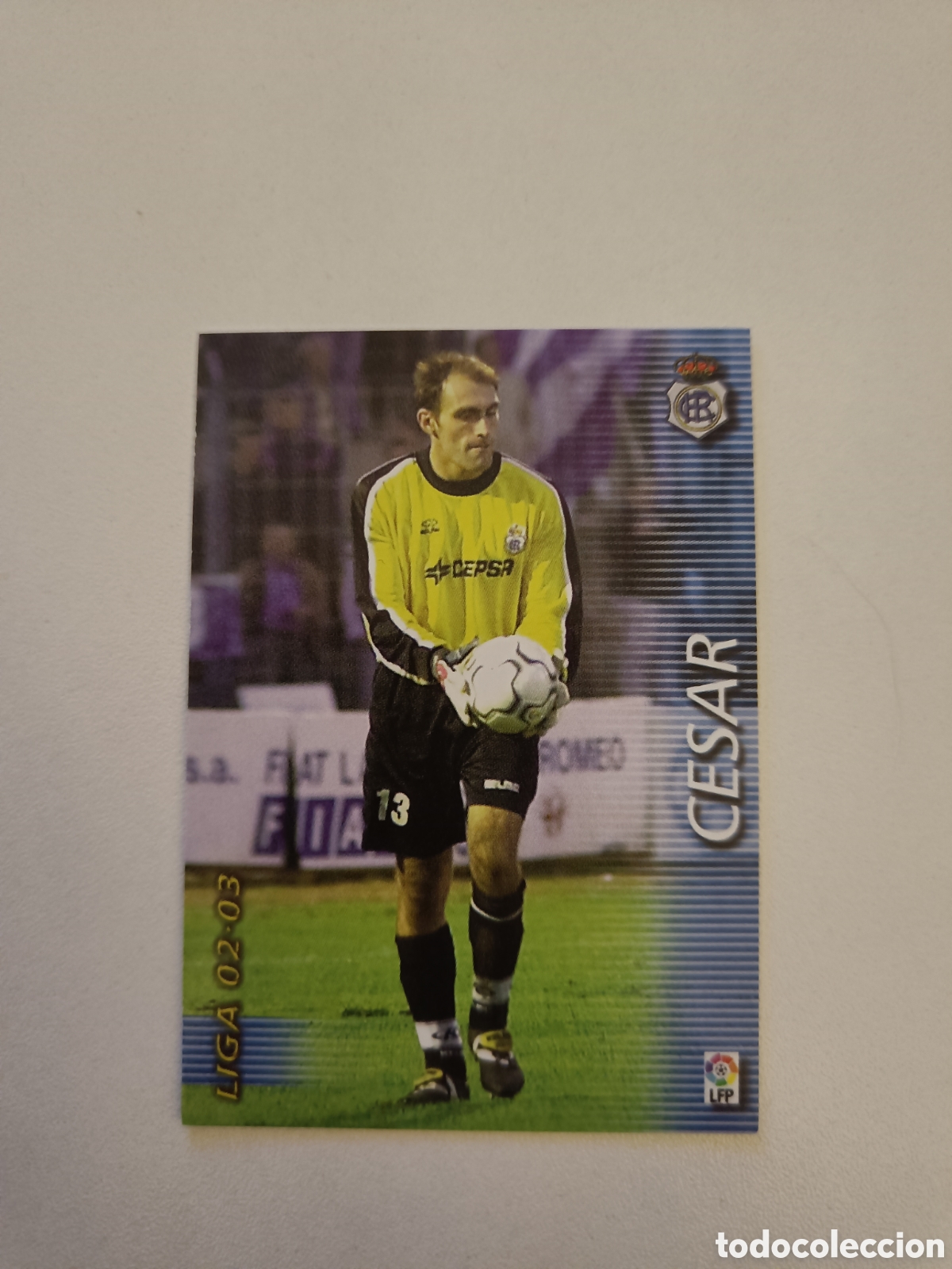 Cromos de f&uacute;tbol: Megafichas 2002-2003 n&ordm; 254 Cesar - Foto 1