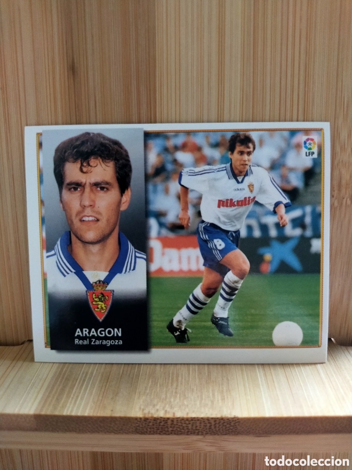 Fu&szlig;ball-Sticker: 1998 1999 98 99 ESTE CROMO NUNCA PEGADO EN BUEN ESTADO ZARAGOZA ARAGON
