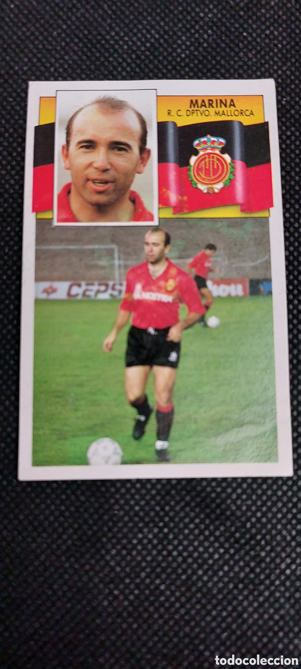 Cromos de f&uacute;tbol: Marina coloca mallorca 90/91 - Foto 1