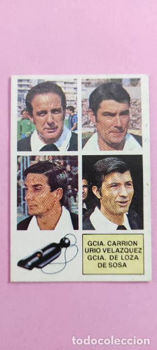 Cromos de F&uacute;tbol: CROMO F&Uacute;TBOL ARBITROS CARRION VELAZQUEZ DE LOZA DE SOSA DESPEGADO LIGA ESTE 1982-1983/82-83
