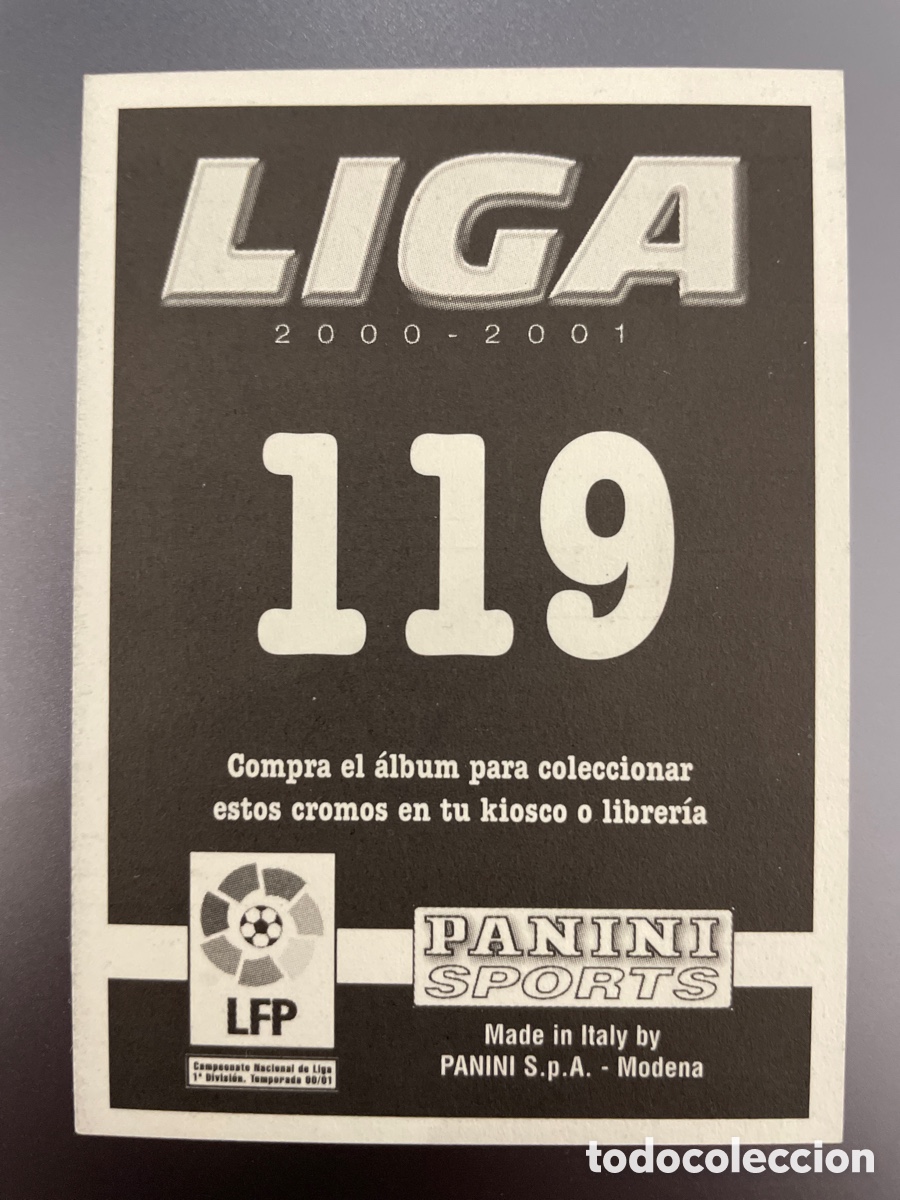 Cromos de f&uacute;tbol: Roberto 119 Panini 2000-01 2000 2001 Celta de Vigo - Foto 2