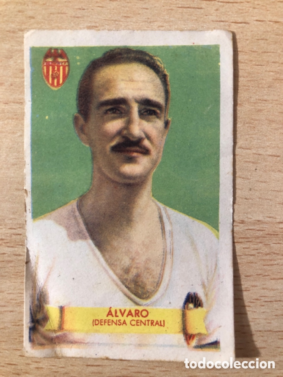 Figurine di Calcio: Alvaro Valencia Ed. Bruguera Campeones 1949-50, sin pegar