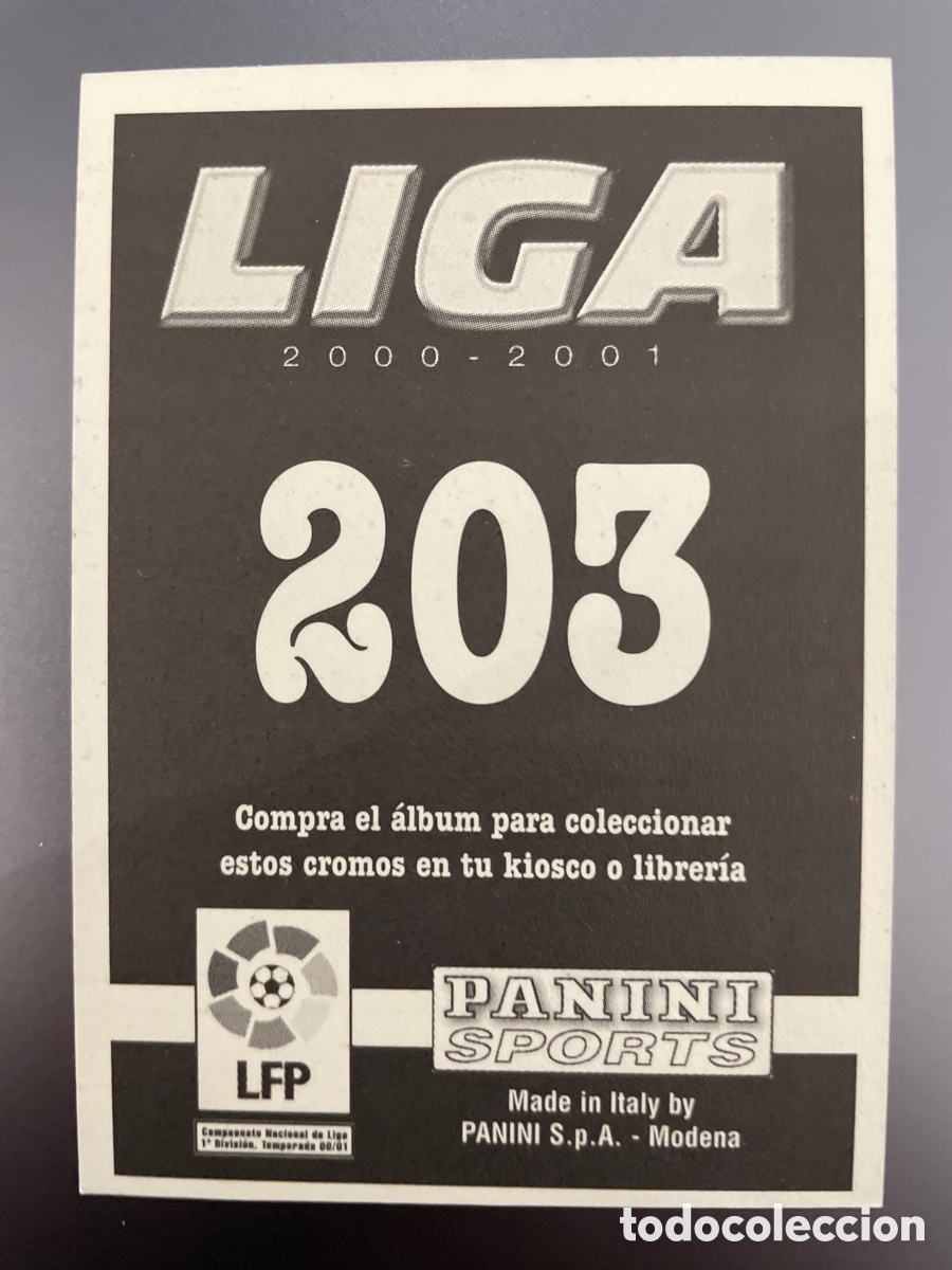 Cromos de f&uacute;tbol: Catanha 203 Panini 2000-01 2000 2001 Malaga - Foto 2