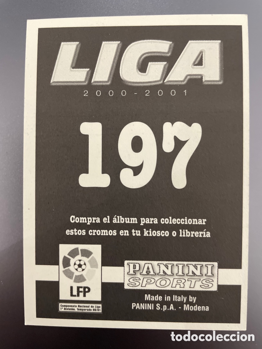 Cromos de f&uacute;tbol: Sandro 197 Panini 2000-01 2000 2001 Malaga - Foto 2
