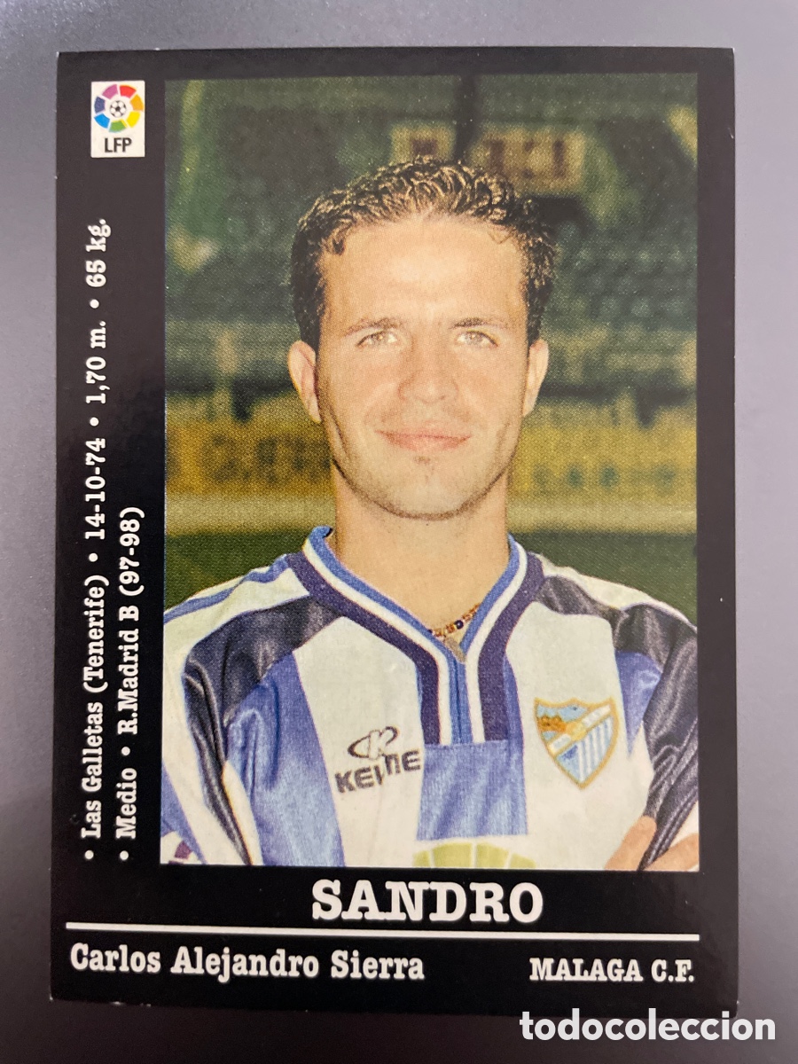 Cromos de f&uacute;tbol: Sandro 197 Panini 2000-01 2000 2001 Malaga - Foto 1