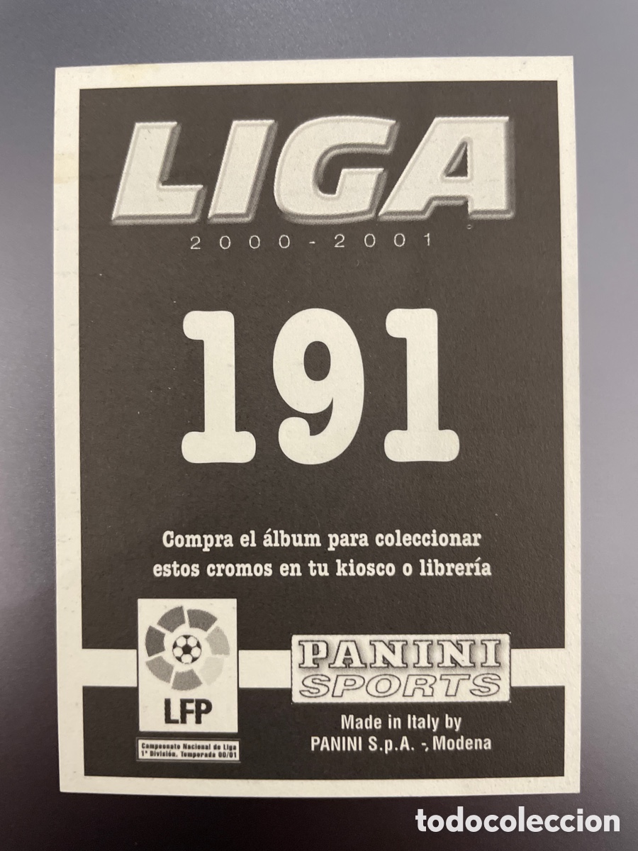 Cromos de f&uacute;tbol: Bravo 191 Panini 2000-01 2000 2001 Malaga - Foto 2