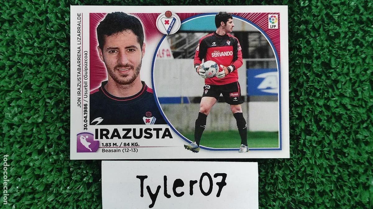 Cromos de f&uacute;tbol: 2 IRAZUSTA EIBAR LIGA ESTE 14-15 - Foto 1