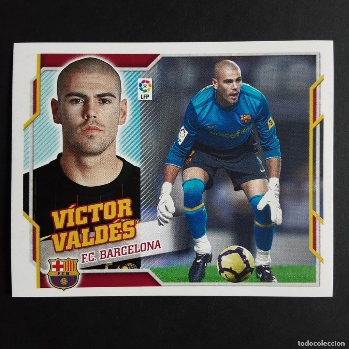 Cromos de f&uacute;tbol: CROMO LIGA 2010 2011 10 11 COLECCIONES ESTE PANINI N&ordm;1 VICTOR VALDES-BARCELONA NUNCA PEGADO