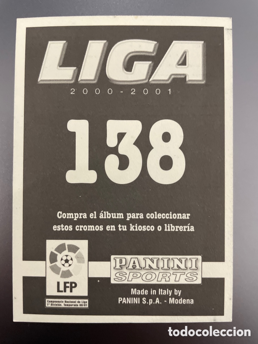 Cromos de f&uacute;tbol: Keller 138 Panini 2000-01 2000 2001 Rayo Vallecano - Foto 2