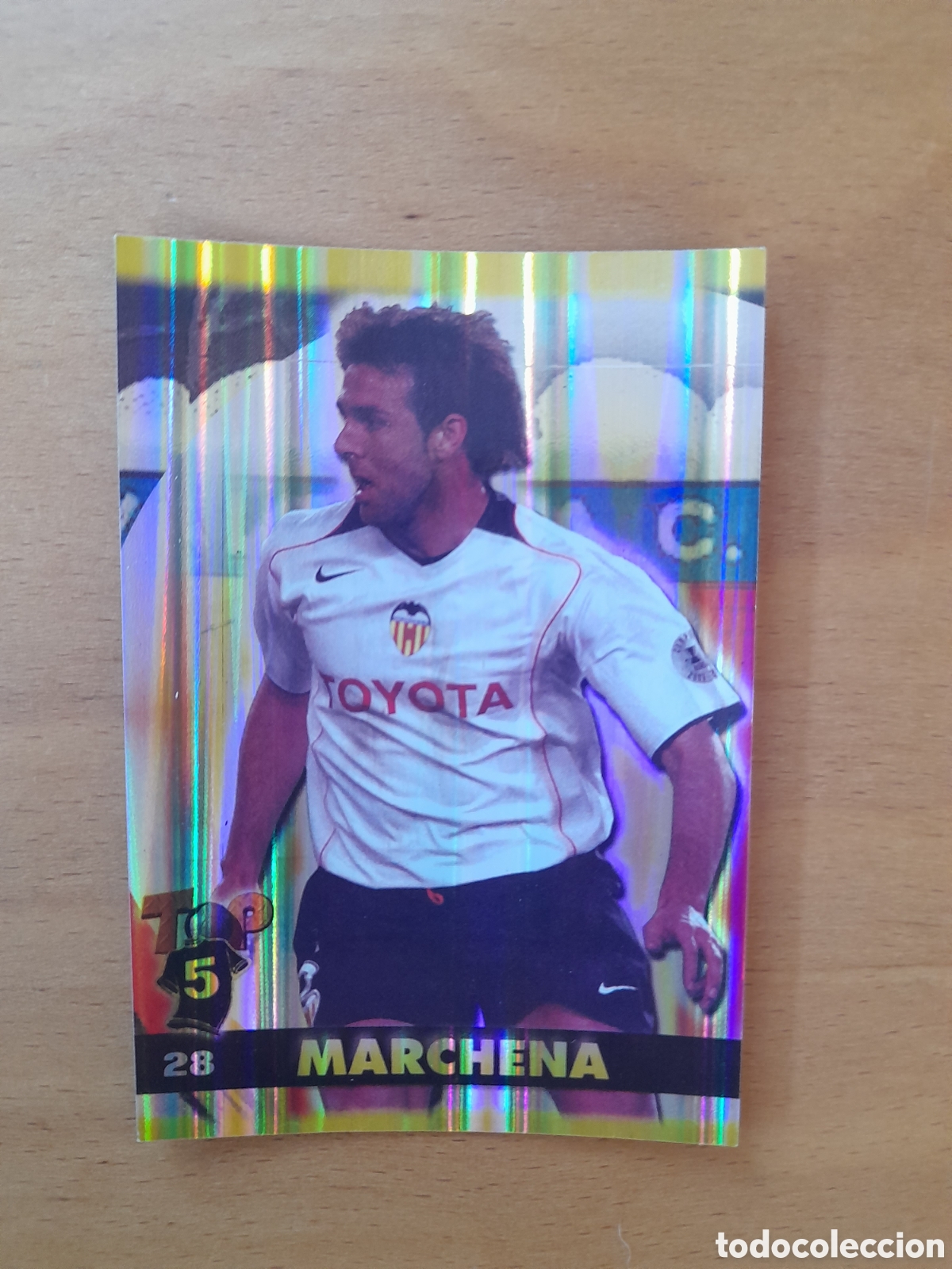 Football Stickers: N&deg;28 Marchena Brillante mundicromo TOP 2005 LIGA 2004-2005