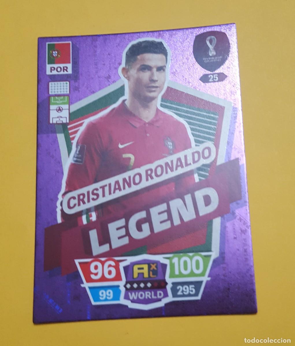 Cromos de F&uacute;tbol: LEGEND CRISTIANO RONALDO N&ordm; 25 ADRENALYN XL MUNDIAL FIFA WORLD CUP QATAR 2022-( PORTUGAL )