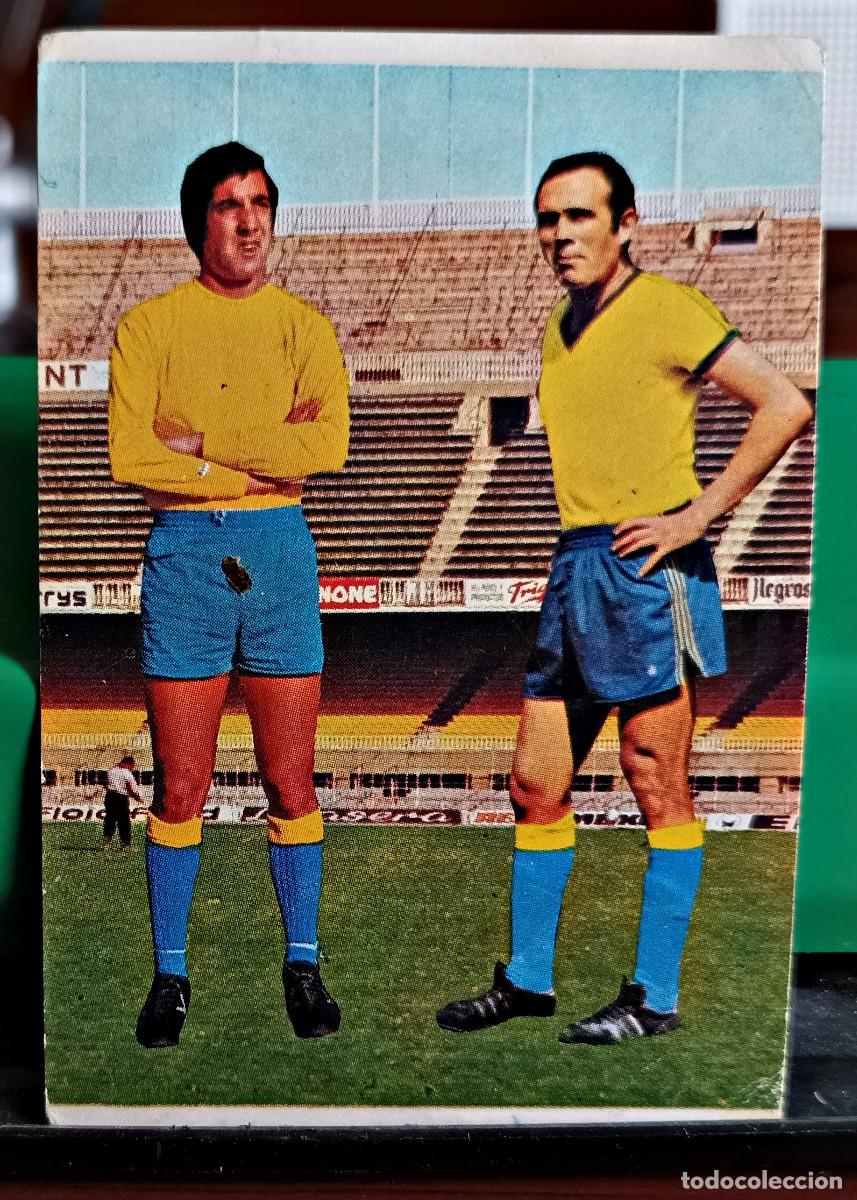 Cromos de F&uacute;tbol: Puig y Mar&iacute;n. C&aacute;diz CF, n&ordm; 151 - Campeonato Nacional F&uacute;tbol 1975-1976. Ruiz Romero. Nuevo