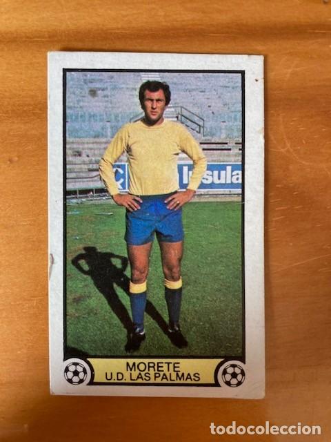 Cromos de f&uacute;tbol: MORETE LAS PALMAS 79-80 ESTE NUNCA PEGADO - Foto 1