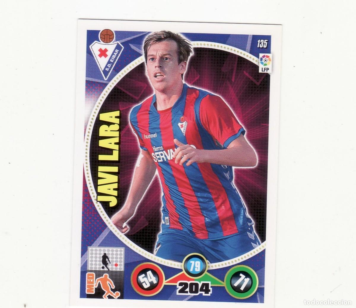 Cromos de f&uacute;tbol: ADRENALYN 2014/2015 135 JAVI LARA EIBAR - Foto 1