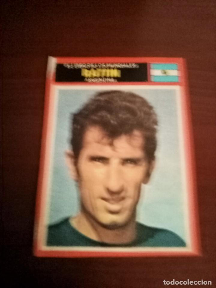 Figurine di Calcio: CROMO FICHA ANTONIO UBALDO RATTIN - ARGENTINA A&Ntilde;OS 70 COLECCION DESCONOCIDA.