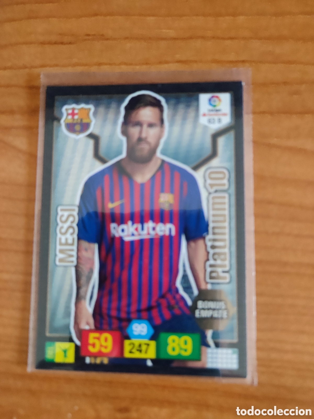 Cromos de f&uacute;tbol: Messi Platinum 10 ADRENALYN - Foto 1