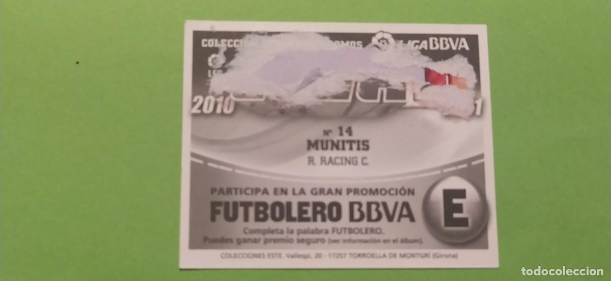 Cromos de f&uacute;tbol: 14 MUNITIS RACING SANTANDER ESTE 10 11 2010 2011 - Foto 2