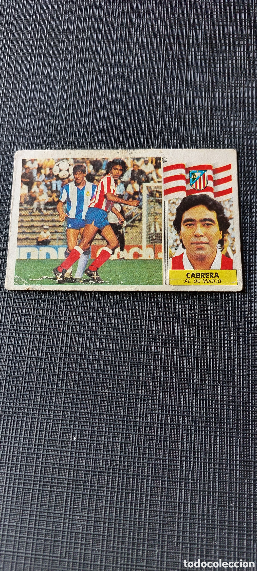 Cromos de f&uacute;tbol: Cabrera baja tocado 86/87 - Foto 1