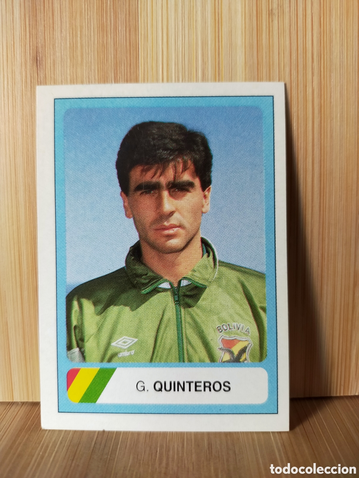 Cromos de f&uacute;tbol: 1994 CROMO NUNCA PEGADO EDICIONES ESTADIO MUNDIAL USA 94 BOLIVIA QUINTEROS N 74