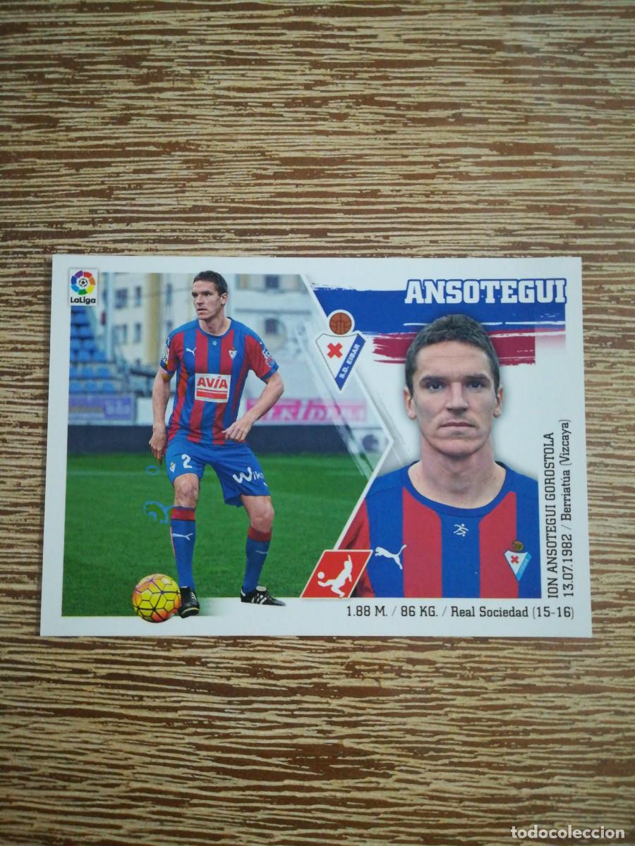Cromos de f&uacute;tbol: Mercado de Invierno - Ansotegui - Eibar - 15 - 16 Ediciones Este - 2015 -2016 - Panini - Foto 1
