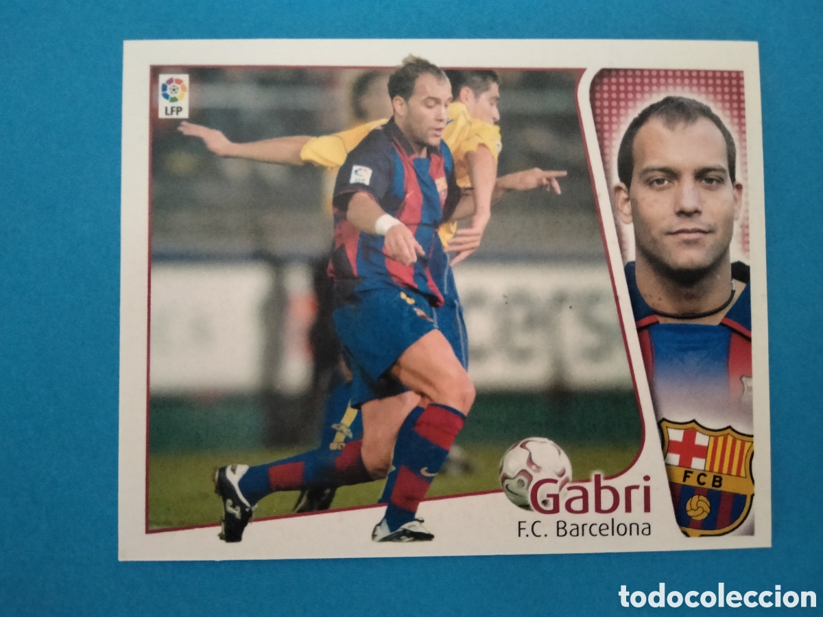 Cromos de f&uacute;tbol: GABRI F.C.BARCELONA EDICIONES ESTE 2004 2005 04 05 NUEVO SIN PEGAR PERFECTO ESTADO