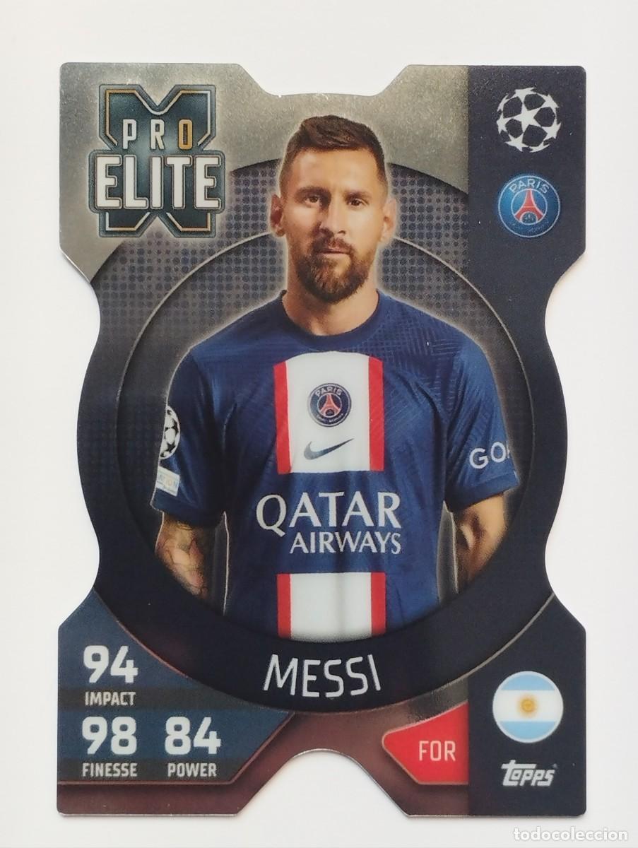 Figurine di Calcio: CROMO CARD TOPPS MATCH ATTAX EXTRA 2022 2023 22 23 PRO ELITE LEO MESSI PSG XS9 XS 9