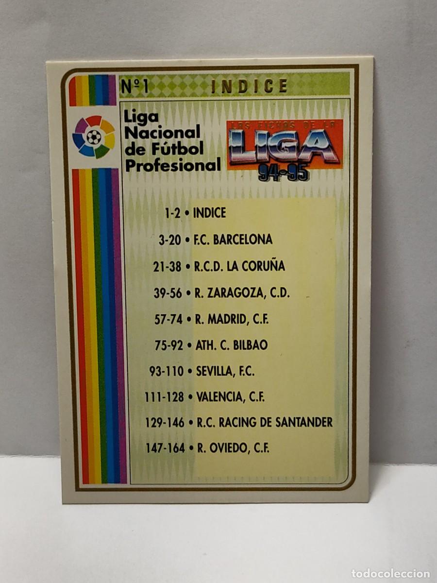 Cromos de Futebol: Cromo Mundicromo MC SPORT 1994/1995 94 95 - CARD INDICE n&deg;1