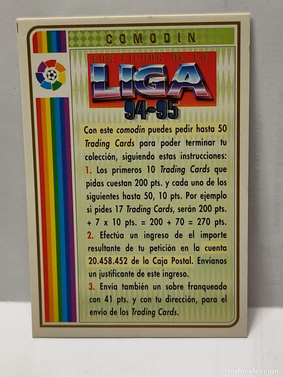 Cromos de Futebol: Cromo Mundicromo MC SPORT 1994/1995 94 95 - CARD COMOD&Iacute;N