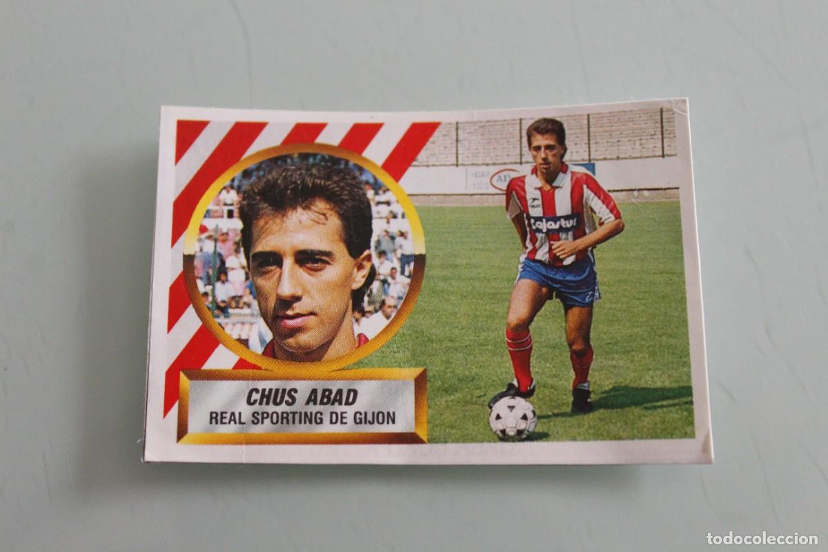 Football Stickers: ESTE 88 89 CHUS ABAD COLOCA RECUPERADO DE &Aacute;LBUM