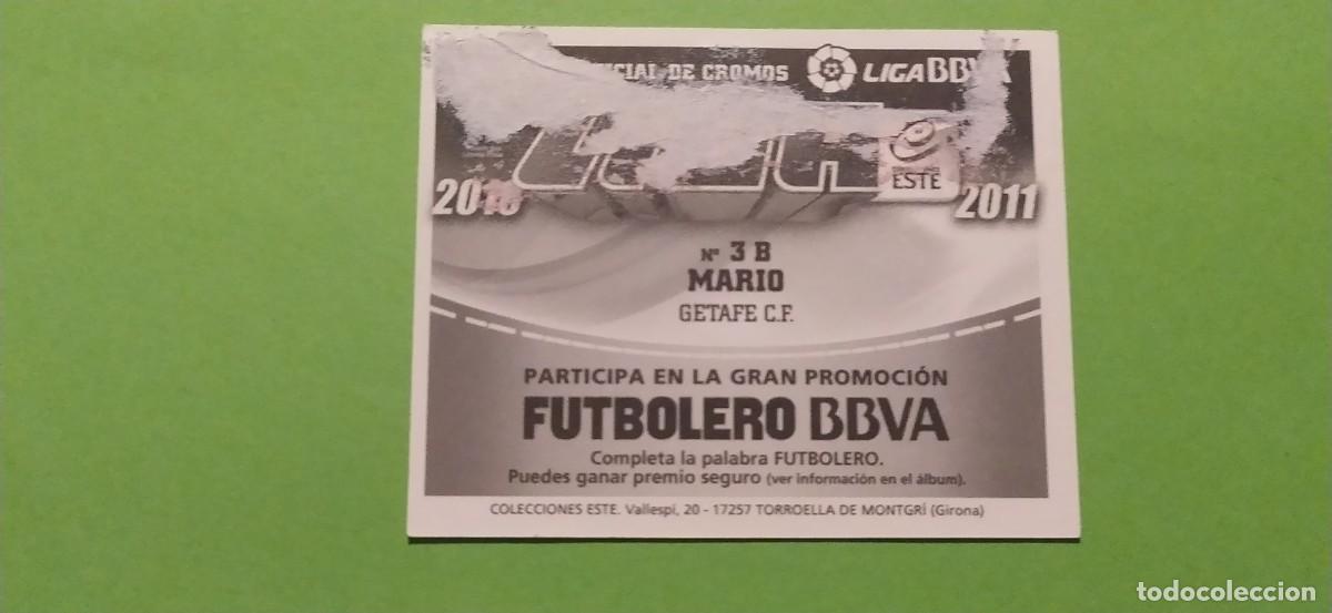 Cromos de f&uacute;tbol: 3 B MARIO GETAFE ESTE 10 11 2010 2011 - Foto 2