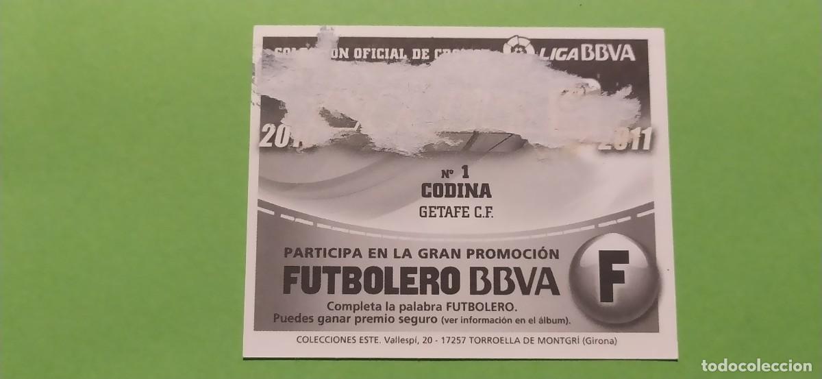 Cromos de f&uacute;tbol: 1 CODINA GETAFE ESTE 10 11 2010 2011 - Foto 2