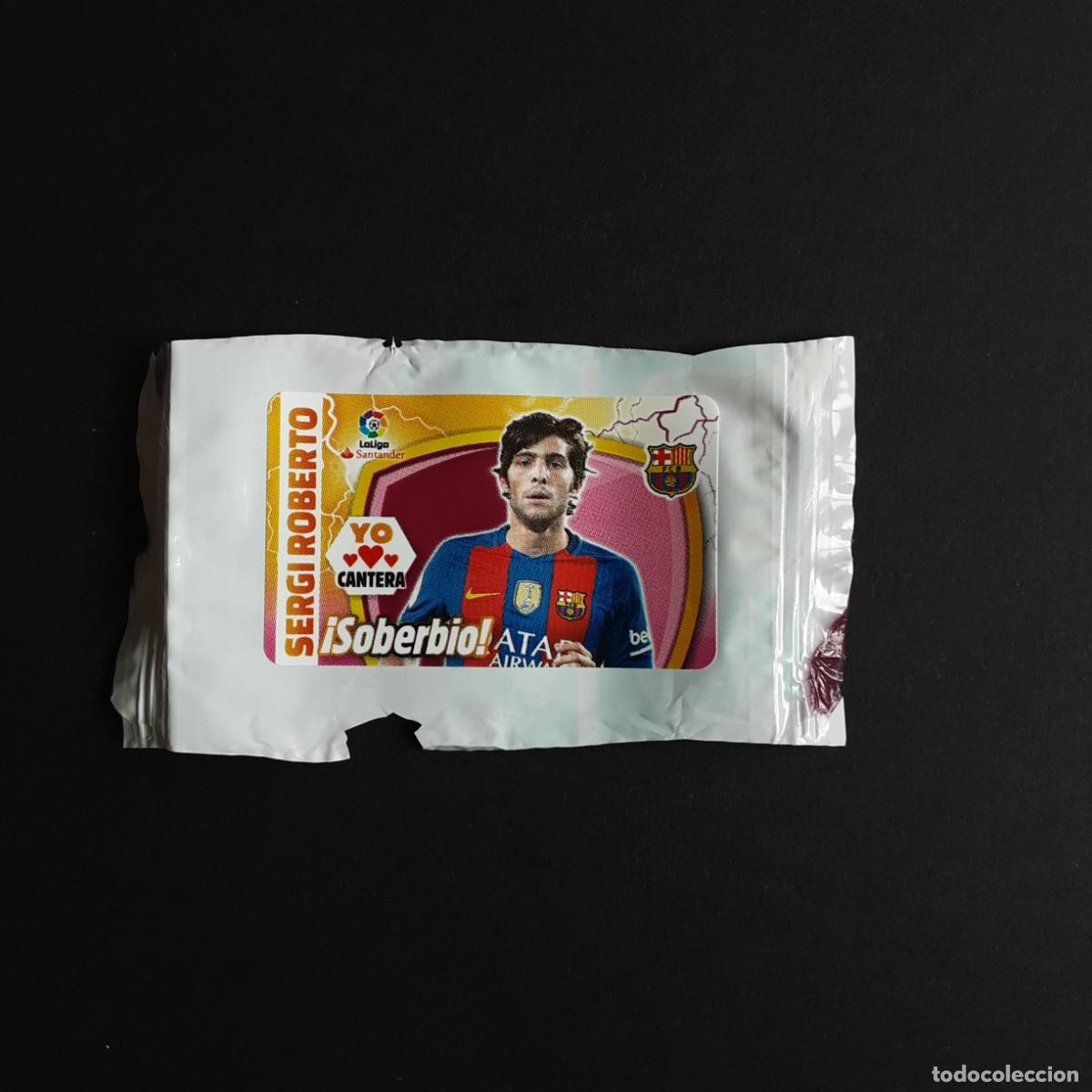 Cromos de f&uacute;tbol: CROMO CHICLE LIGA 2017-2018 PANINI EDICIONES ESTE - LIGA 17-18-SERGI ROBERTO-BARCELONA