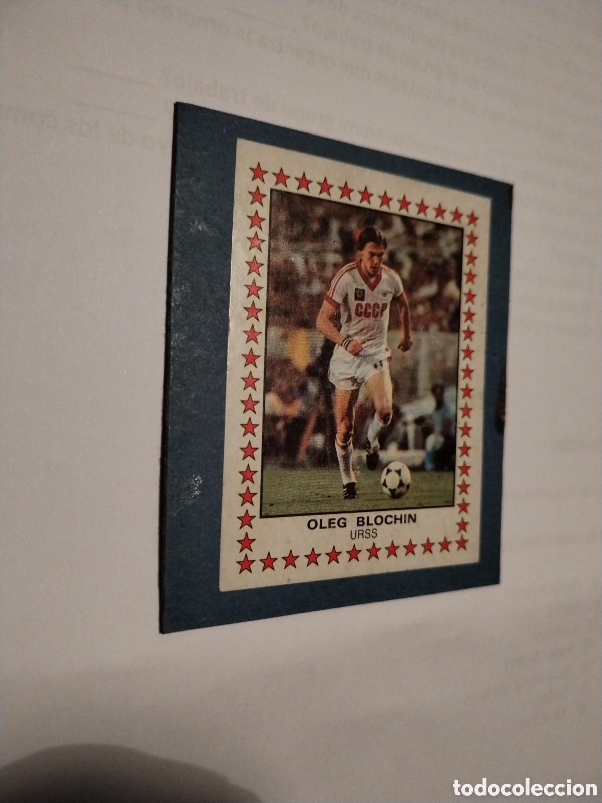 Cromos de F&uacute;tbol: Panini cromo Oleg Blochin URSS f&uacute;tbol 83