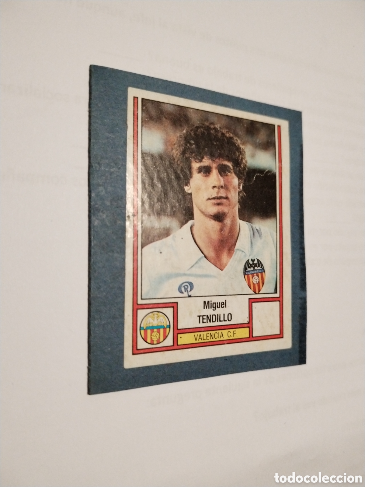 Cromos de Futebol: Cromo Valencia C.F. Miguel Tendillo panini futbol 83