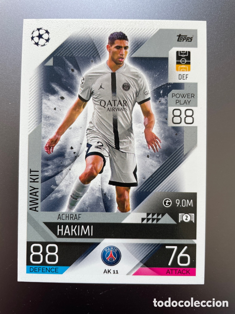 Buy Soccer Cards Achraf Hakimi PSG Topps Match Attax Extra 2023