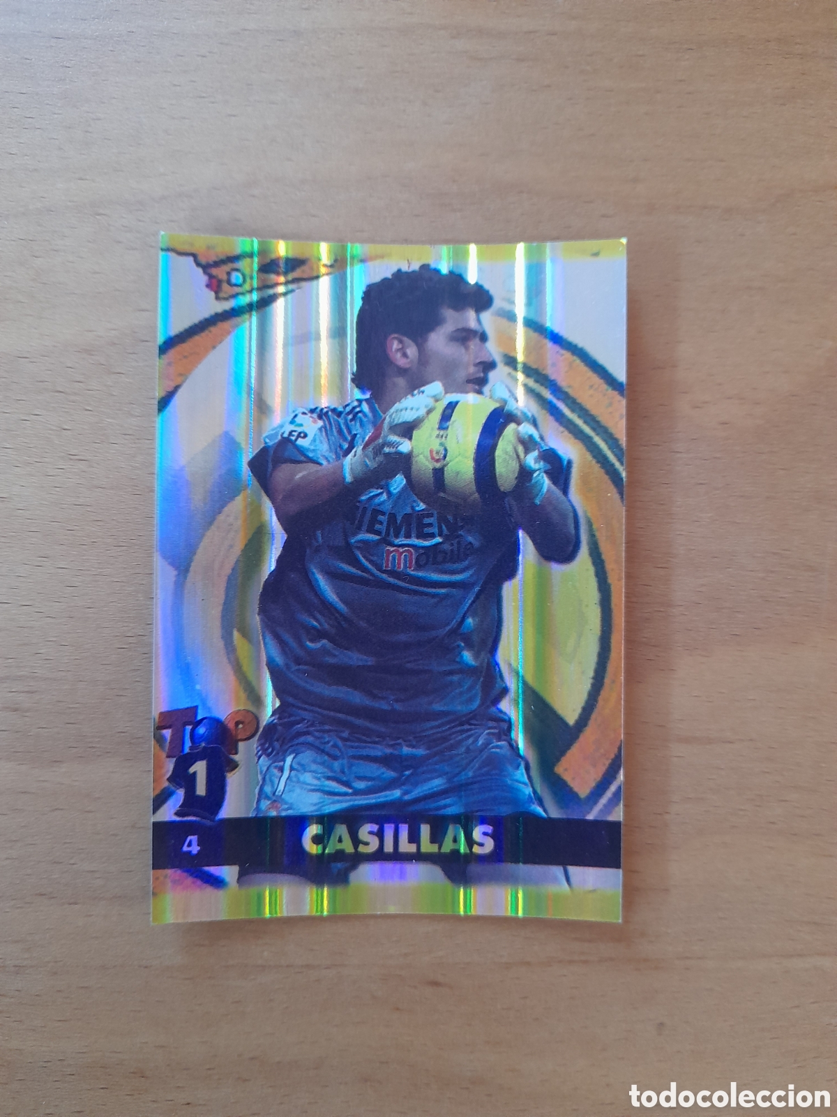 Cromos de f&uacute;tbol: N&deg;4 Casillas Brillante mundicromo TOP 2005 LIGA 2004-2005