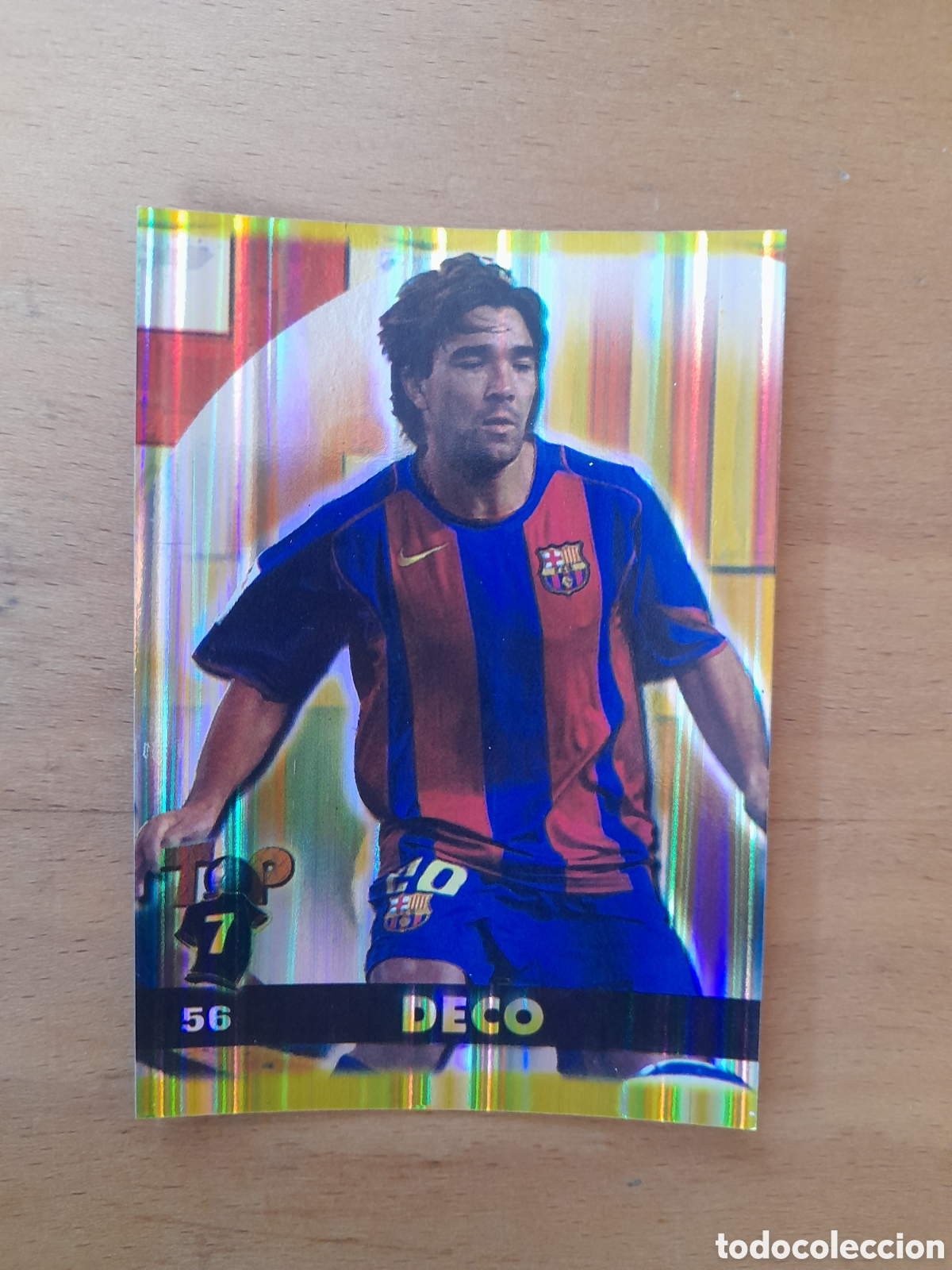 Cromos de f&uacute;tbol: N&deg;56 Deco Brillante mundicromo TOP 2005 LIGA 2004-2005