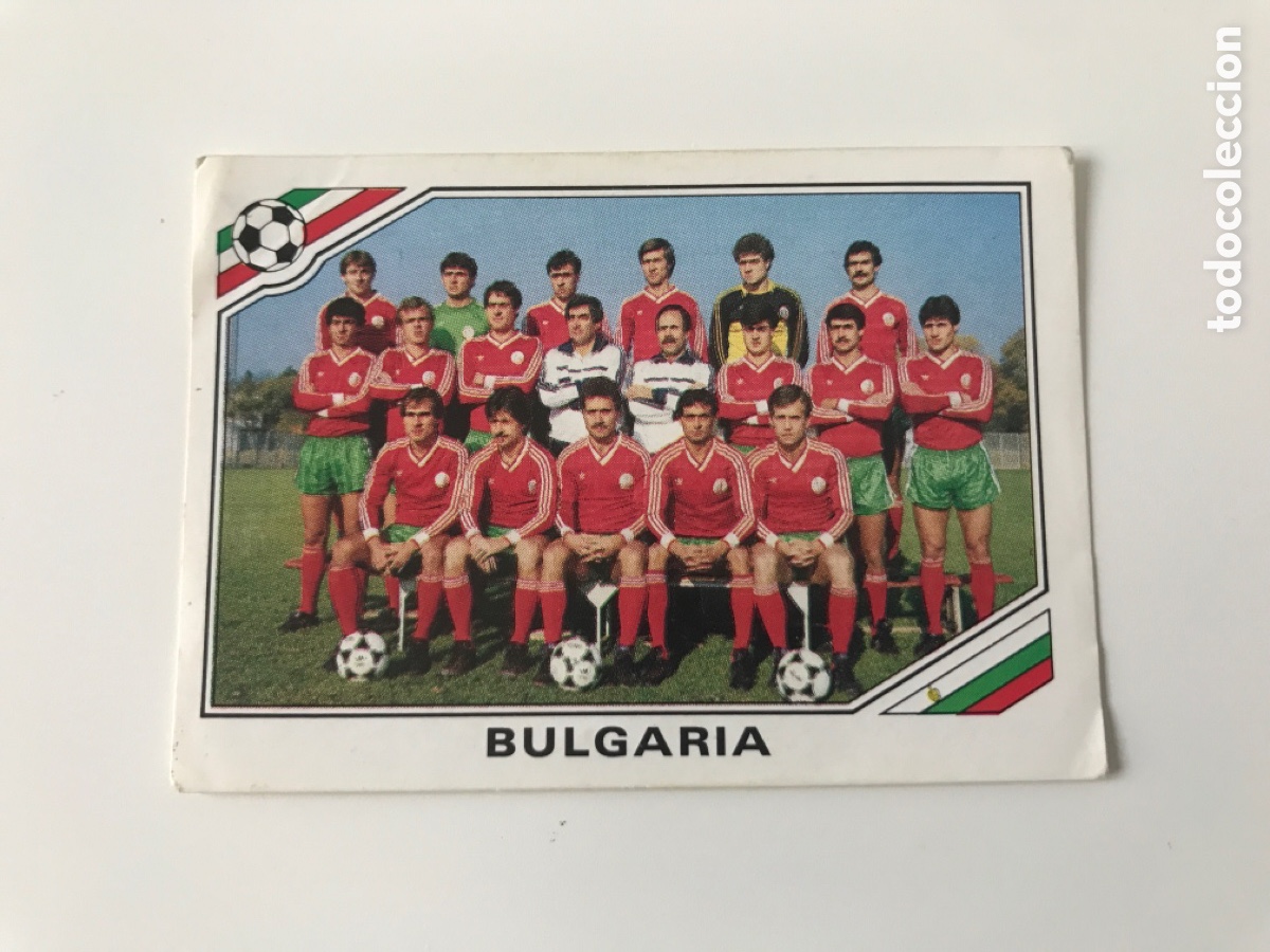 Cromos de F&uacute;tbol: Cromo panini mundial Mexico 86 n&uacute;mero 55 Bulgaria Team - Sticker album world cup 1986