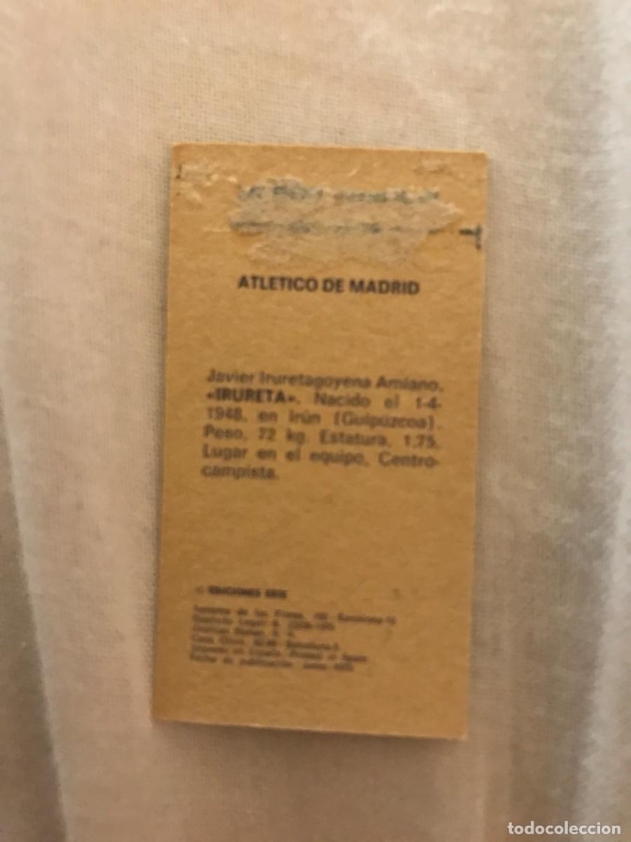 Cromos de f&uacute;tbol: Irureta - Foto 2