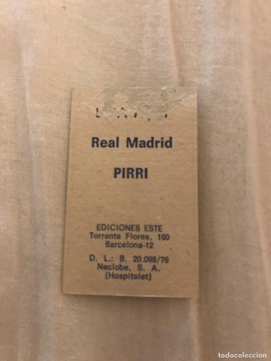 Cromos de f&uacute;tbol: Pirri - Foto 2