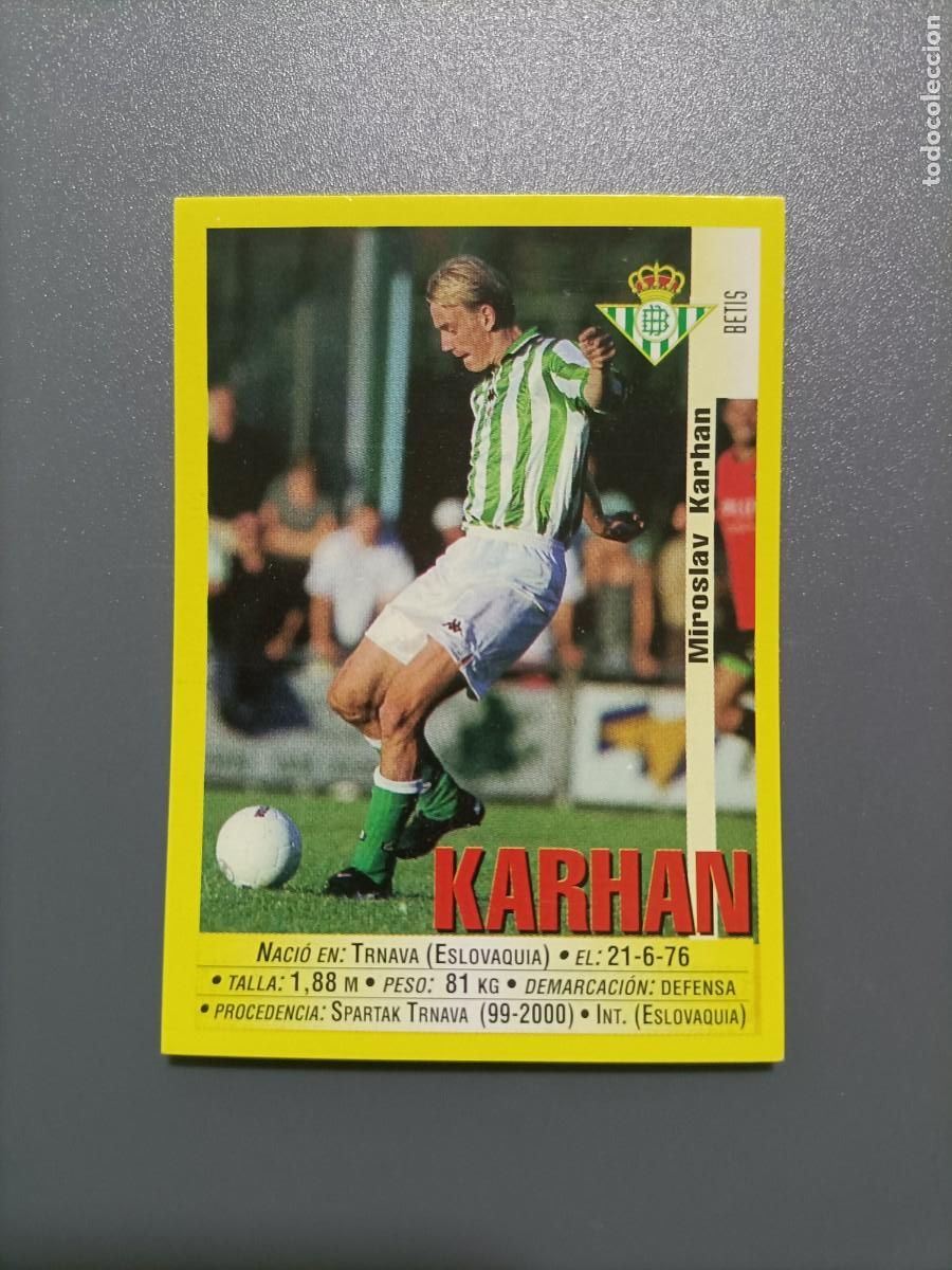 Cromos de f&uacute;tbol: Cromo 195a 195 a Karhan Betis Panini 1999 2000 99 00